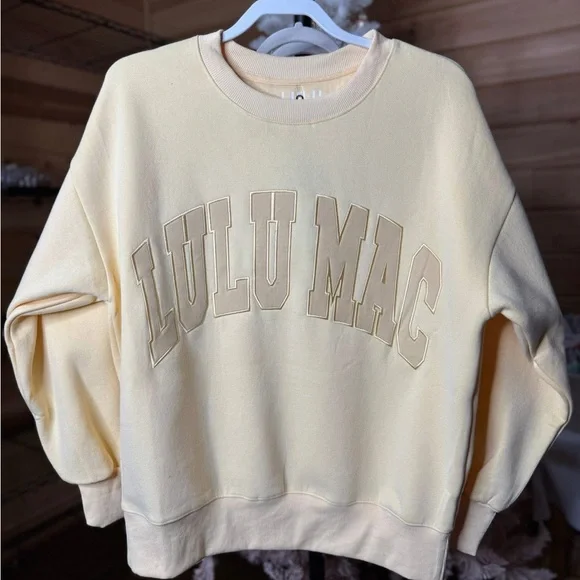 Lulu Mac Butter Yellow Sweatshirt - Picture 2 of 3